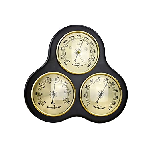 JSEIAJB Traditional Weather Station, Barometer with Thermometer and Hygrometer No Batter
