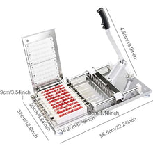 JYXYXSCP Multifunctional Barbecue Meat Skewer Machine, Fast Portable Meat Skewer Box, Restaurant Stainless Steel Barbecue Skewer Making Machine