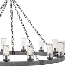 Hinkley Sawyer Collection 15-Light 4W LED Extra Large Outdoor Hanging Lantern Aged Zinc