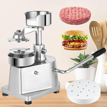 CVGfko Hamburger Press Patty Maker, Heavy Duty Stainless Steel Bowl Burger Press Machine with Patty Papers, Meat Forming Processor for Kitchen BBQ Grill
