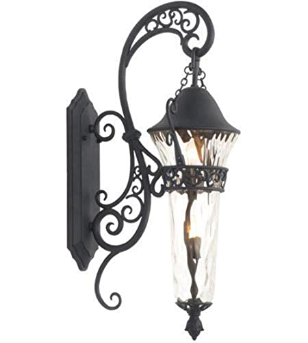 Kalco Anastasia Outdoor 15" 2-Light Wall Bracket Textured Matte Black