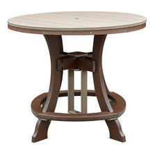 American Furniture Classics OS Home and Office Model CR130WWTB-K Five Piece Round Counter Height Dining Set in Weatherwood on a Tudor Brown Base