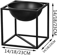 OJKJGYTF Plant Stands,Iron Art Flower Stand,Indoor Balcony Multi Storey Flower Pot Shelves Living Room Shelfnishings/Black/14Cm