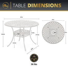 Kinger Home Arden 5-Piece Outdoor Dining Set for 4 Bronze