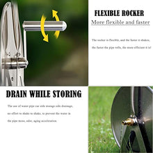 Versatile Garden Hose Reels,Wall Mount Hose Holder,Heavy Duty Hose Reel,Removable Hose Box,Easy to Use,for Outside, 98.4ft/30m