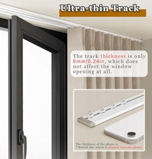 GJZDPMY Lightweight Aluminum Alloy Ceiling Track RailHeavy Duty RV Shower Outdoor Clip Hook Set (White 12M/39.3FT) Ideal for Home & Outdoor Use
