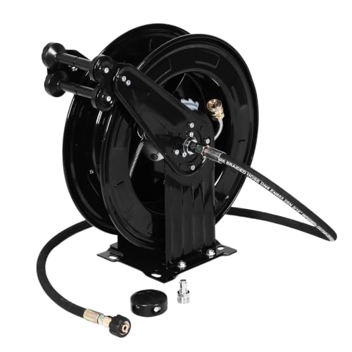 Generic Pressure Washer Hose Reel Retractable Heavy Duty
