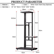 RWGOVLU Flower Stand 4 Tier 5 Potted Plant Stand Flower Pots Rack Display Shelf Home Decoration Potting Ladder Storage Shelving Rack