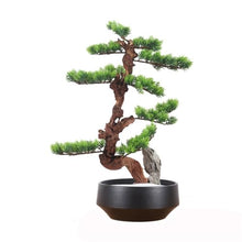 QWERAXZG Home Chinese Simulation Welcome Pine Ornaments, Hotel Office Living Room Desktop Green Plant Handicrafts