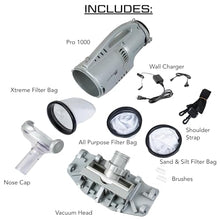 POOL BLASTER Pro 1000 Commercial Pool Vacuum for Inground Pools, Cordless Portable Heavy Duty Power, Up to 2 Hr Runtime, Sealed Rechargeable Battery, Filter Bags for Professional Clean, Rechargeable