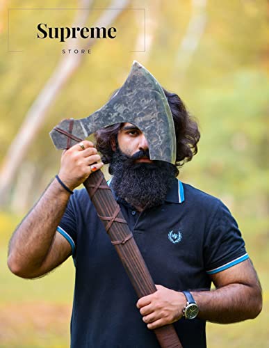 Generic Hand Forged Large Viking Axe Brown
