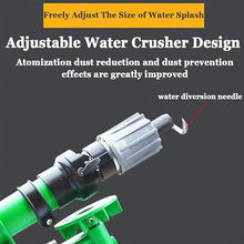 Farm Irrigation Sprinkler, 2" Agricultural Tripod Sprinkler with Pressure Gauge, 0°-45° Elevation Angle Adjustable, 360° Automatic Rotation, for Large Area Farmland Irrigation, Dust Removal