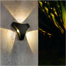 Aimeryup Wall Light Outdoor Wall Sconce Led Wall Lamp Garden Front Door Colorful Lighting Decoration Corridor Aluminum,Living Room Exterior Wall Lantern(Color:Blackcolorful)
