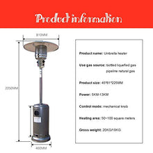 Patio Heater Outdoor Heaters for Home Powerful Fast Heating Safe Low Energy Radiator Energy Efficient Natural Gas for Garden-Natural Gas 225cm(88in) (225cm(88in) Natural Gas)