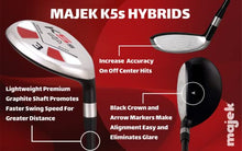 Majek Men’s Golf All Hybrid Complete Set Senior Flex Right Handed Utility Clubs