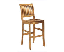 TeakStation Grade-A Teak Wood 3 Piece Giva Bar Set - 36" Round Table & 2 Armless Chairs