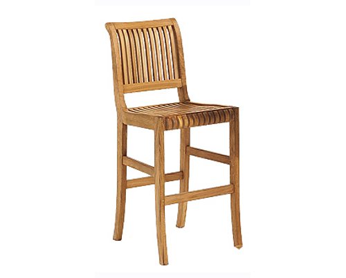 TeakStation Grade-A Teak Wood 3 Piece Giva Bar Set - 36" Round Table & 2 Armless Chairs