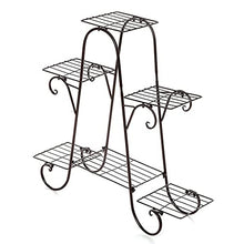 ZOCWJK Plant standWrought Iron Indoor Flower Stand Multi-Tier Flower Stand Floor Standing Balcony Flower Pot Shelf,