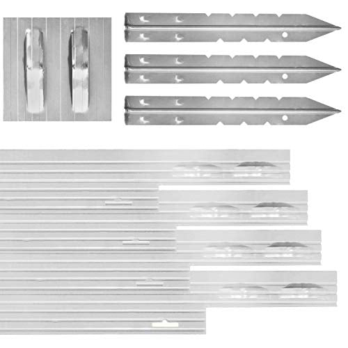 Dreamscape PRO Aluminum Landscape Edging - Easy Install Professional Landscaping Border - 80ft Total - Mill Finish (Natural Aluminum)