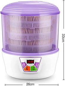 KFJZGZZ 2PCS Bean Sprout Machine, Household Automatic Intelligent Large-Capacity Sprouting Machine PTC Constant Temperature Cultivation Grain Seed Germination Kit
