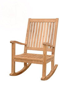 Anderson Teak Del-Amo Slat Back Rocking Armchair Teak