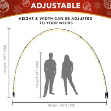 Stephan Roberts 3 Pack Light Arch, for Holiday Christmas Wedding, Outdoor Decoration, Simple & Easy Assembly, Customizable & Reusable, Doorway Pathway Yard Backdrop Decor (Light Arch, 2)