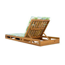 Merax Acacia Wood Chaise Lounge Chair Outdoor Set of 4, Patio Recliner with 4 Position Adjustable Backrest and 1.57" Thick Double-fold Cushion