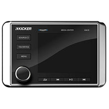 KICKER Premium Marine Gauge-Style Source with (2 Pair) 6.5" LED Speakers Bundle