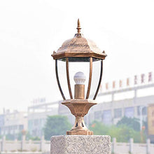Pillar Fence Lights Outdoor Lamp Post Cap Aluminum Heat-Resistant Top Pillar Lamp Waterproof Path Lamp