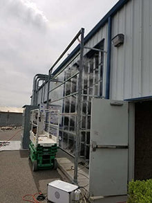 Industrial Misting System - with 1500 PSI High Pressure Pump - 3/8 Inch Stainless Steel Misting Line - for Industrial Cooling, Data Center Cooling (40 Nozzles - 80 Ft 3/8 Stainless Steel Mist Line)