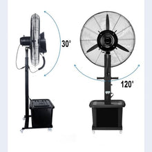Cooling Fan With Low Noise, Lifting Type Misting Fan, ( 3-Speed Wind Speed Adjustment ) Wide Heat Dissipation Range, 120° Wide-Angle Air Supply, For Factory Workshop, Yard, Backyards(Size:A-2.7ft)