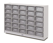 Jonti-Craft Rainbow Accents 30 Tub Mobile Storage with Tubs Gray