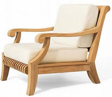 WholesaleTeak Giva 7Pc Teak Sofa Lounge Chair Set with 4 Chairs, 2 Ottomans & Coffee Table