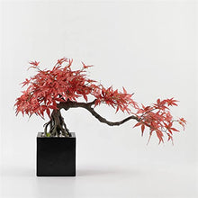 Artificial Bonsai Simulation Bonsai Tree Indoor Artificial Maple Leaf Bonsai Tree for Home Living Room Hotel Lobby Decoration Simulation Plant Bonsai Trees for Home Office