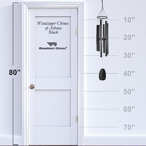 Woodstock Chimes Windsinger Chimes of King David 88'' Silver
