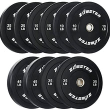 Zoomster Olympic Bumper Weight Plate 260LB Black