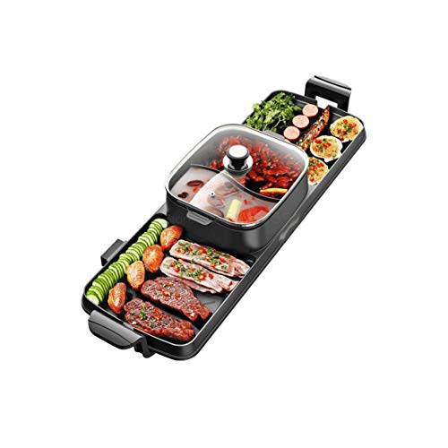 Electric Barbecue Grill Household Multi Function Machine Frying Pan Use Smokeless Hot Pot