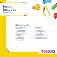 Tubelox Deluxe Building Toys Set 220 Pieces Multicolor