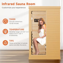OUTEXER Far Infrared Sauna Home Sauna Spa Room Canadian Hemlock Wood 1200W