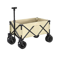 Collapsible Wagon Cart with 360° Rotatable All-Terrain Wheels, Heavy Duty Utility Beach Wagon Cart Garden Waterproof Cart for Outdoor, Sports, Shopping, Camping,B