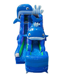 TentandTable 16FT Commercial Inflatable Water Slide & Blower, Ocean Whale