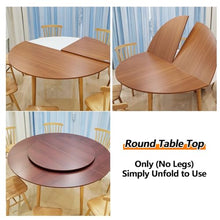 YUNSEU Large Round Foldable Table Top Only, 120cm - 269cm Diameterround Wood Table Top,Replace Tables Top, Circle Folding Tables Top, Easy to Store