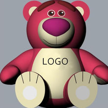 HOAELOS Inflatable Giant Pink Strawberry Bear Outdoor Decoration 16.4 Feet