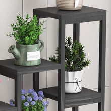 IBONSON Multi Tiered Plant Stand Indoor Creative Multi-Layer Flower Rack Indoor Balcony Iron Hall Floor-Standing Bonsai Rack Corner Outdoor Plant Stand
