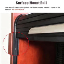 16 18 22 24 26 30 32 36 Inch Wide Metal Cabinet Roll Up Door，Interior/Outdoor Appliance Kitchen Tambour Doors with Track, Pull Up and Down to Open(22x36(55.9x91.4cm))