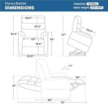 HTERWQEA Dual Motor Brown Power Lift Recliner with Heat Massage