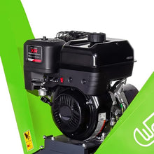 Wallemac 420cc 15HP 6-Inch Wood Chipper Shredder Mulcher E-Start Gas Powered B&S Engine EPA Certified with Towbar/Emergency Stop Button (B&S Engine, Electric Start)