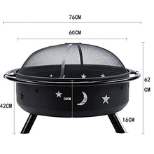 KOMFGT Movable Patio Heater Backyard Fire Pits & Bowls Garden Heating Basin Wood Burning