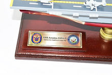 Squadron Nostalgia LLC LHA-6 USS America Amphibious Assault Ship 24-Inch Mahogany Model