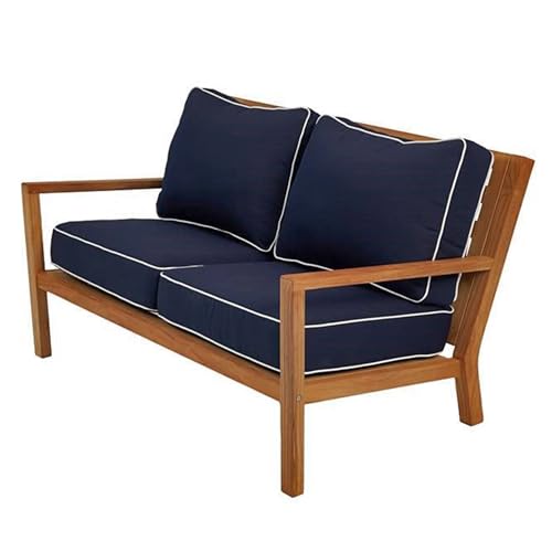 Royal Teak Collection COA2-NAVY Coastal Love Seat Outdoor Couch, Navy